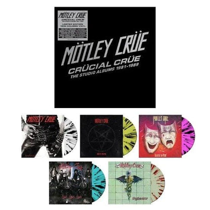 MOTLEY CRUE - Crücial Crüe - The Studio Albums 1981-1989 Coloured Vinyl Box Set [ vinyl ]