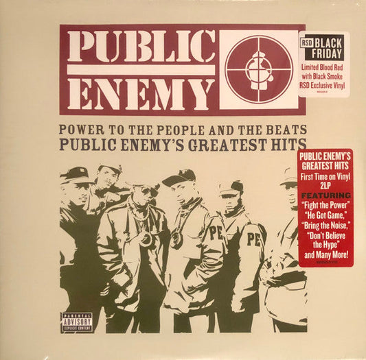 Public Enemy - Power to the People And The Beats: Greatest Hits 2LP (RSD 2020 BF Exclusive, Limited Edition Blood Red w/Black Smoke Vinyl, Limited to 7000, Gatefold) [ vinyl ]