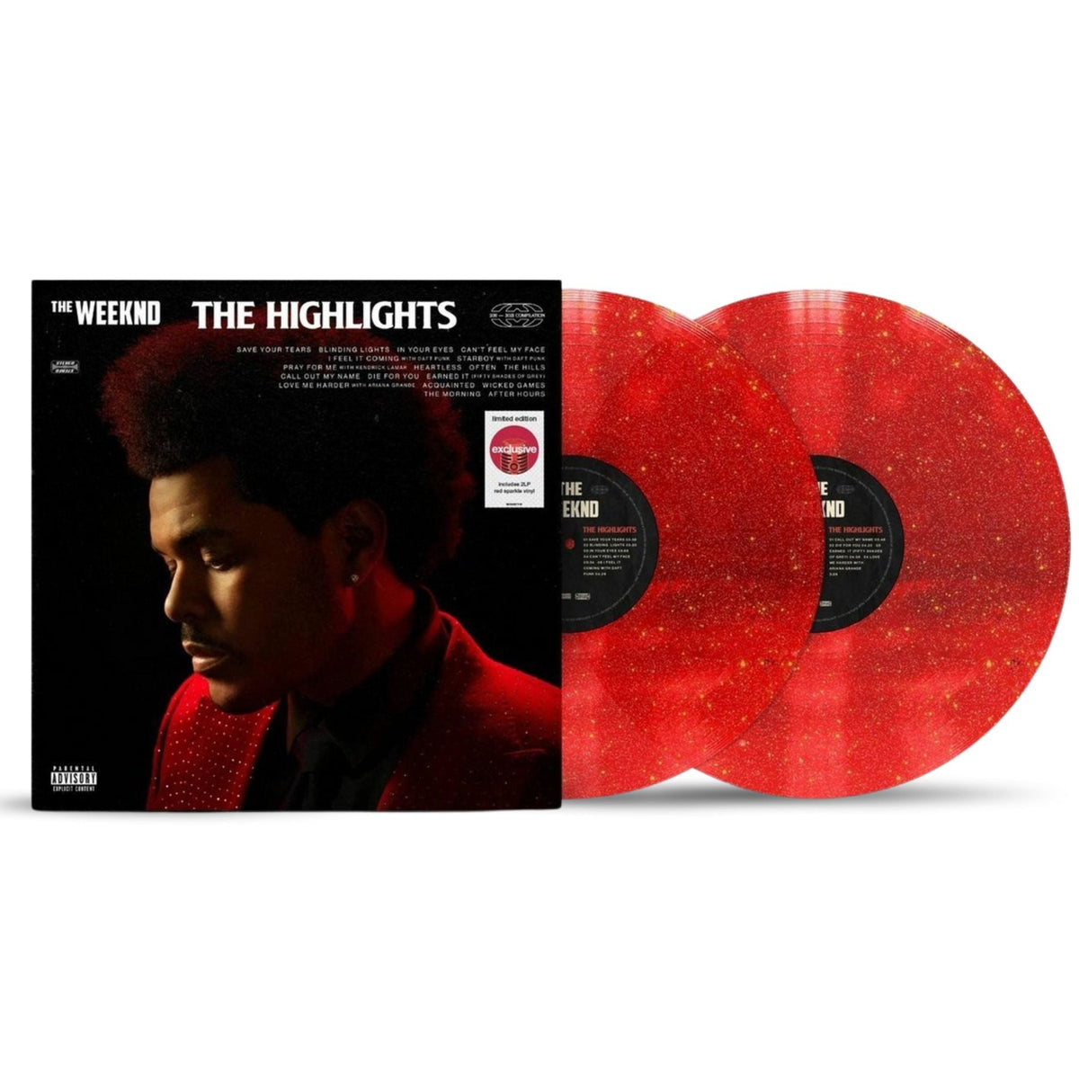 The Weekend - The Highlights - Red Sparkle {Vinyl LP}