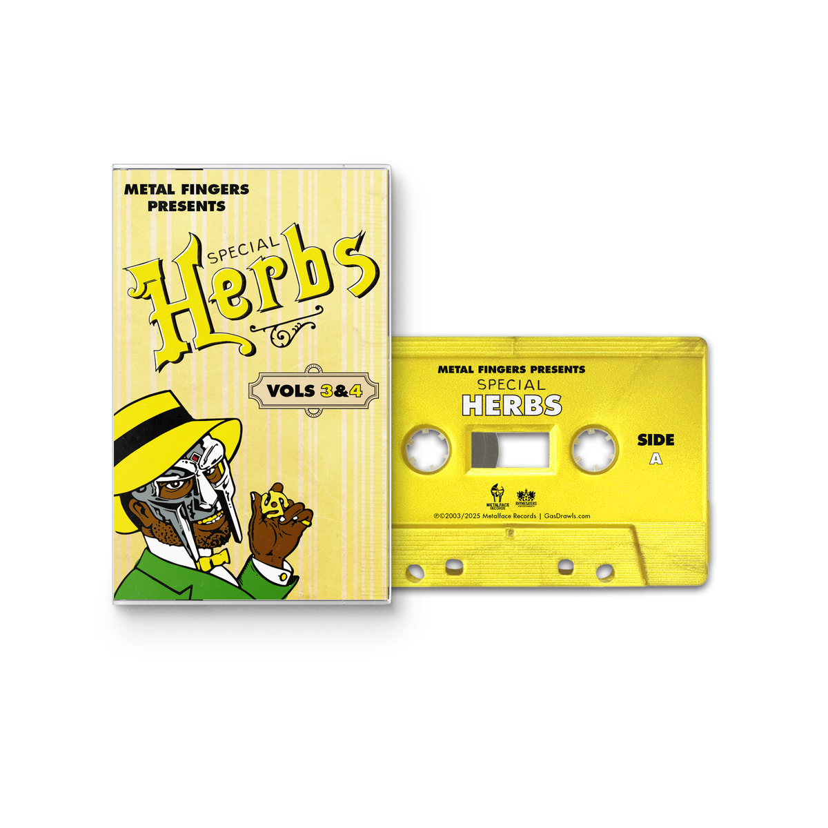 MF DOOM - Metal Fingers Presents: Special Herbs Vol. 3 & 4 CASSETTE (Lemon Yellow) [ vinyl ]